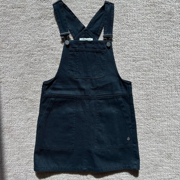 Pull&Bear Denim - Pull&Bear Black Denim Overall Dress
